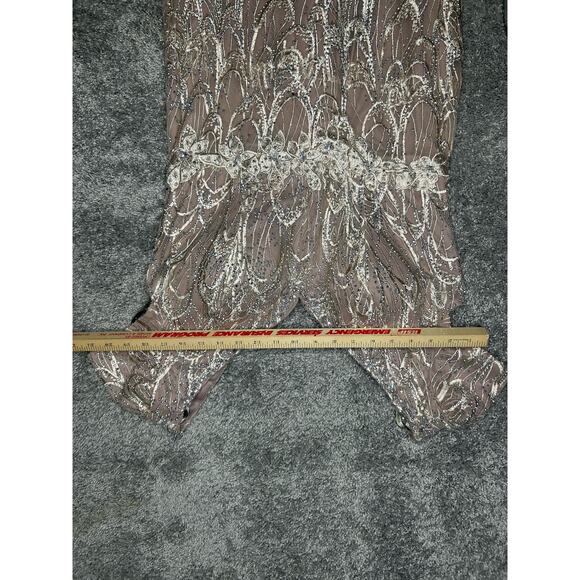 Rina di Montella Size 12 Satin Lined Lace Beaded Mother of the Bride - Picture 1 of 16